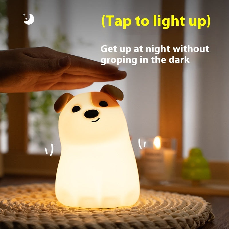 Fashion Silicone Household Puppy Dog Pat Night Light