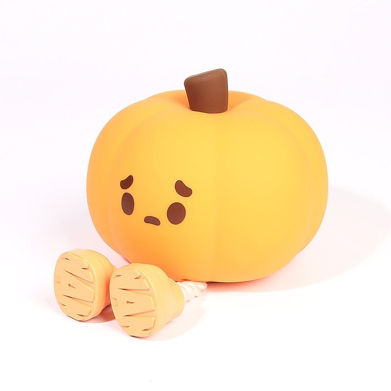Pumpkin Small Night Lamp Decompression Night Charging Bedside Sleeping