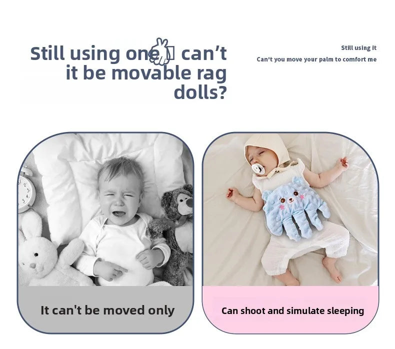 Baby Napping Comfort Palm Pillow Automatic Pat Anti Startle Soothing Doll Electric Filling Soothing Doll Pat Butt Hand Palms