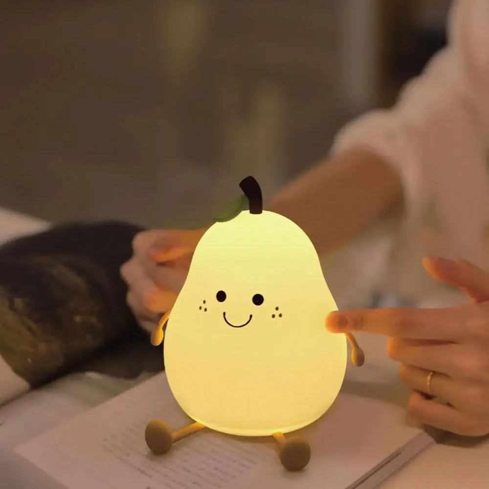 Night Light Cute Animal Panda Rabbit Duck Lovely Silicone Lamp Cloud Star Christmas Gift for Kids USB Recharge Warm Soft Light