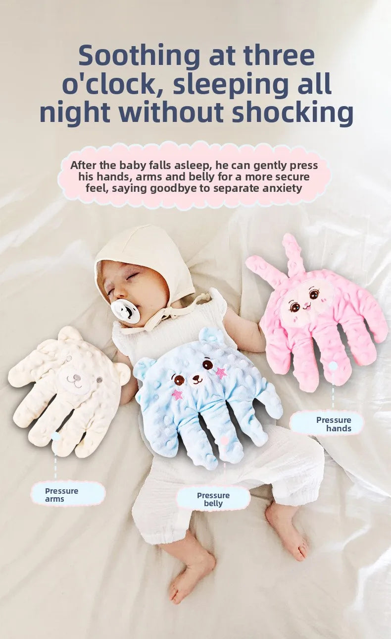 Baby Napping Comfort Palm Pillow Automatic Pat Anti Startle Soothing Doll Electric Filling Soothing Doll Pat Butt Hand Palms