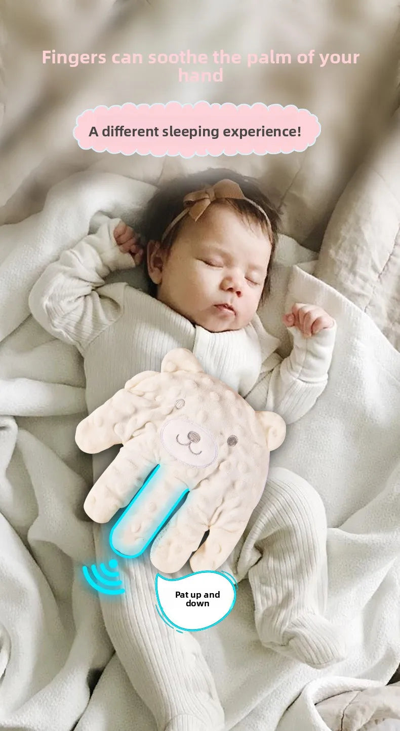 Baby Napping Comfort Palm Pillow Automatic Pat Anti Startle Soothing Doll Electric Filling Soothing Doll Pat Butt Hand Palms