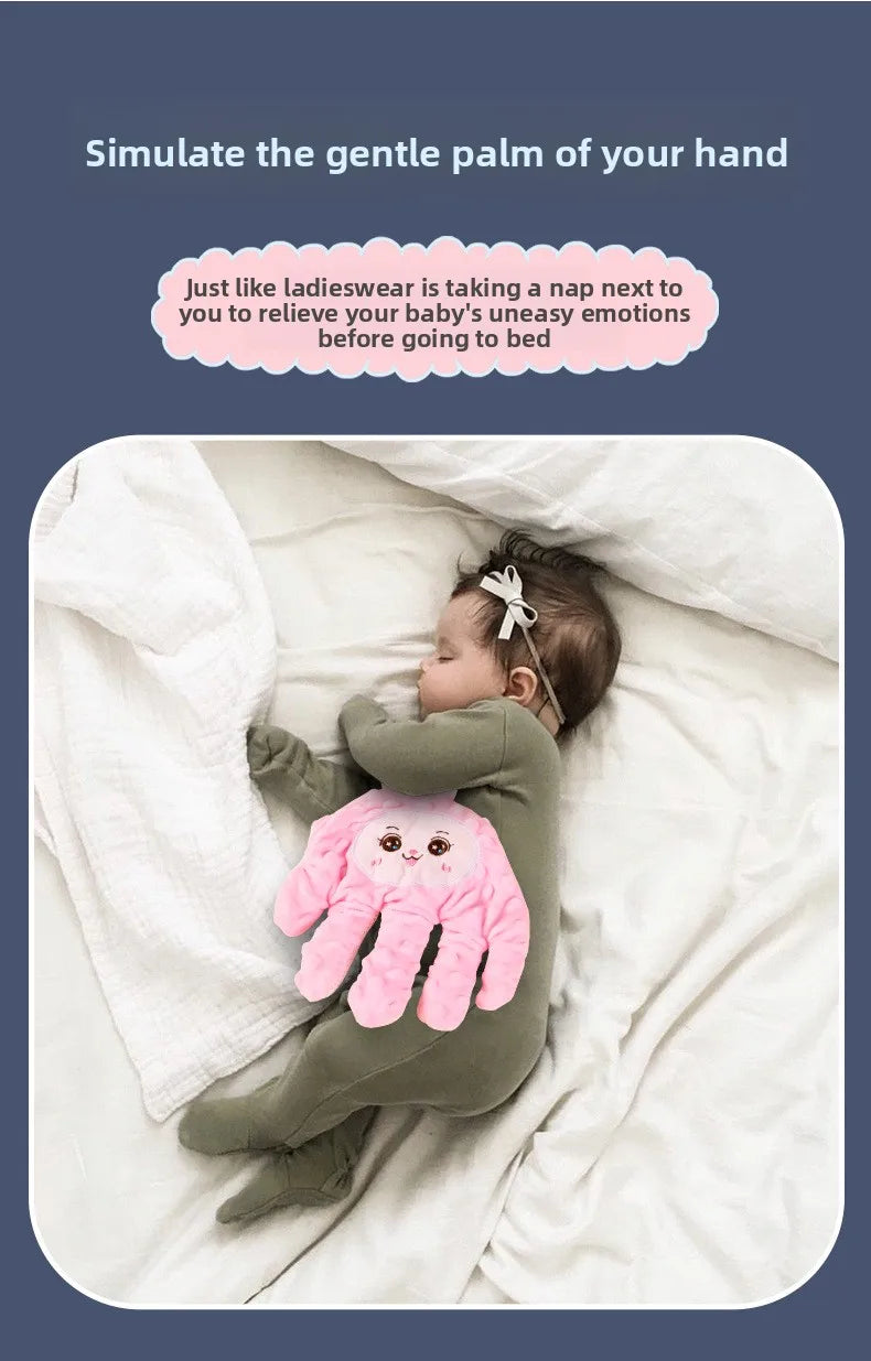 Baby Napping Comfort Palm Pillow Automatic Pat Anti Startle Soothing Doll Electric Filling Soothing Doll Pat Butt Hand Palms