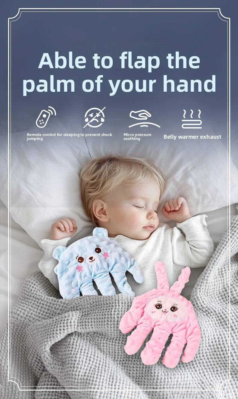 Baby Napping Comfort Palm Pillow Automatic Pat Anti Startle Soothing Doll Electric Filling Soothing Doll Pat Butt Hand Palms
